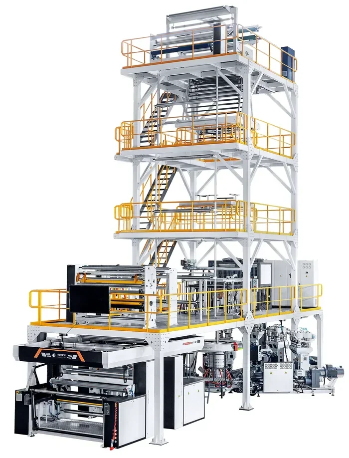 Seven layer co-extrusion blown film line – 2000–2300